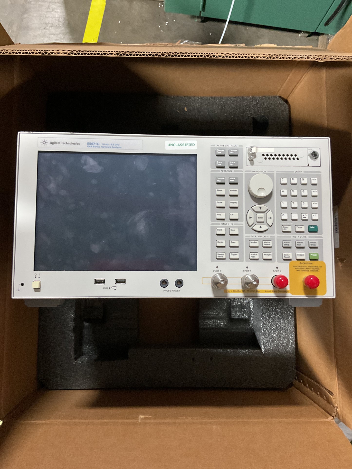 AGILENT NETWORK ANALYZER E5071C - PREOWNED