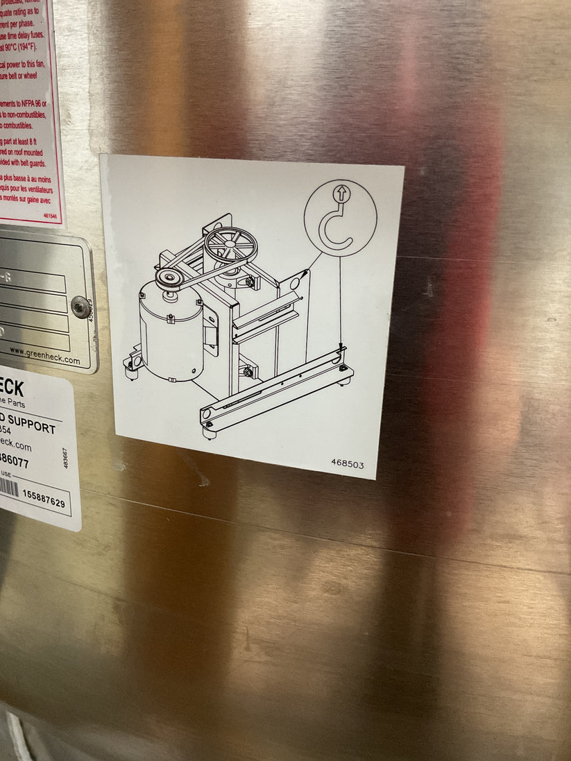 GREENHECK CUBE 300 CENTRIFUGAL FAN CUBE300HP50140G NEW GRS