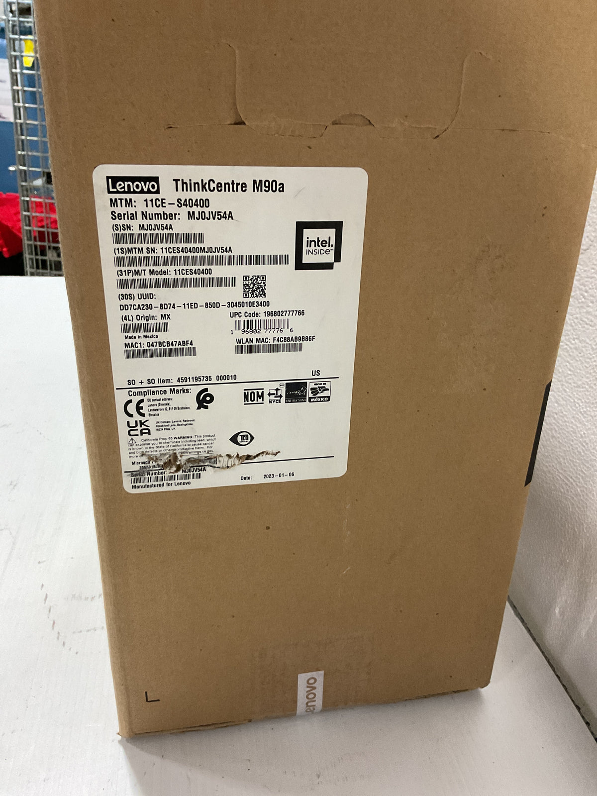 LENOVO THINKCENTRE M90A AIO 23.8" All-in-One Desktop i5-10500 8GB 256GB SSD - NEW SEALED