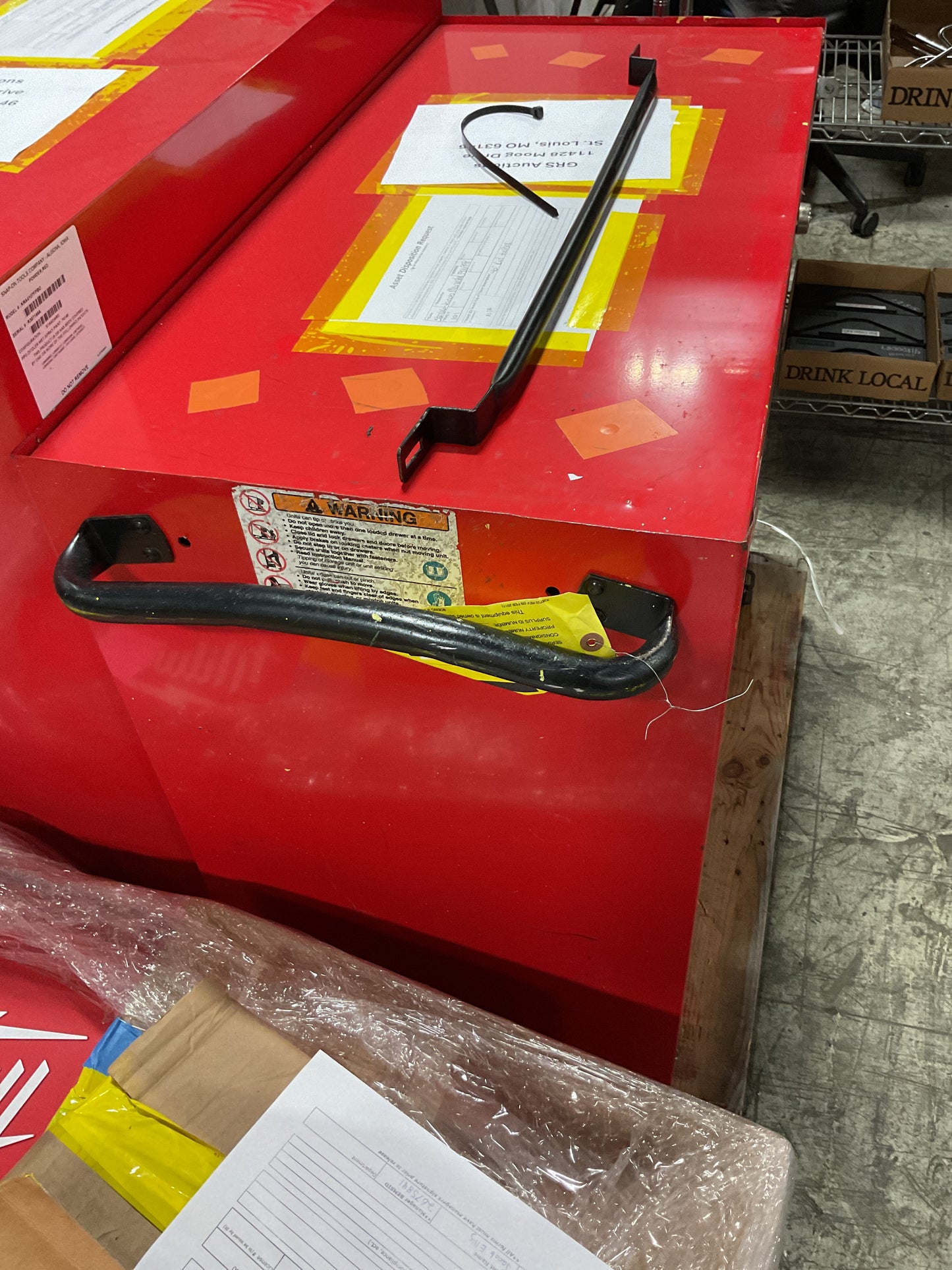 SNAP-ON TOOLBOX 40” 7 DRAWER TOOL CABINET -PREOWNED