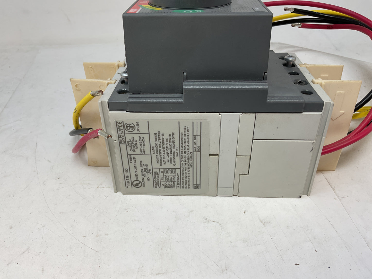 ABB SACE TMAX CIRCUIT BREAKER SACET2H100 -PREOWNED
