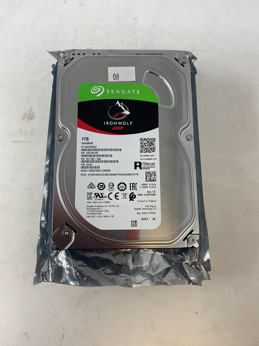 SEAGATE IRONWOLF HARD DRIVE LOT OF 4 1TB SATA ST1000VN002 - PREOWNED