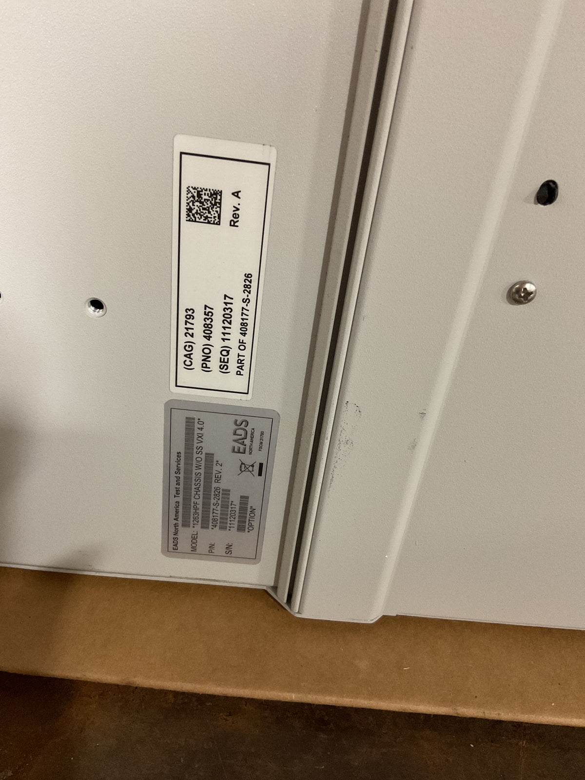 RACAL EADS 1263 SERIES VXIBUS PM2-03-2828-2 W/FANS - PREOWNED