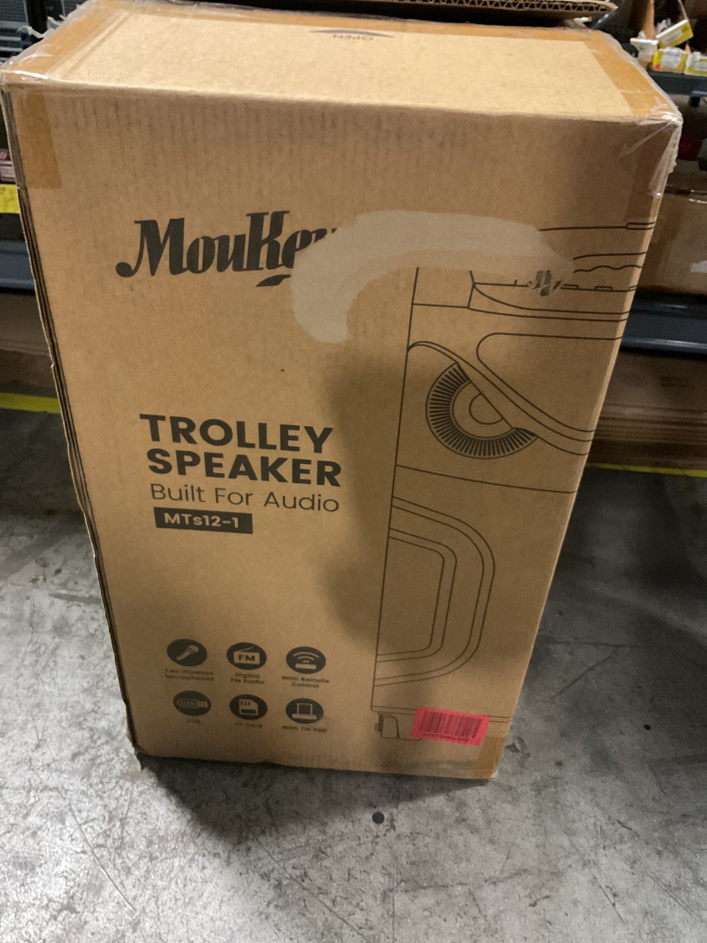 MOUKEY TROLLEY SPEAKER MK3022-MK-US-FBA - NOS