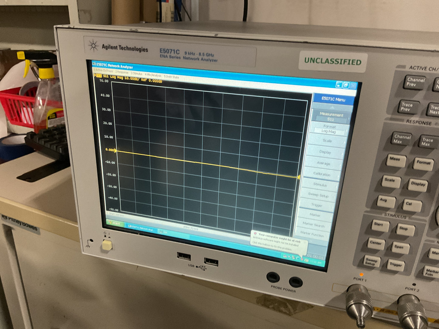 AGILENT NETWORK ANALYZER E5071C - PREOWNED