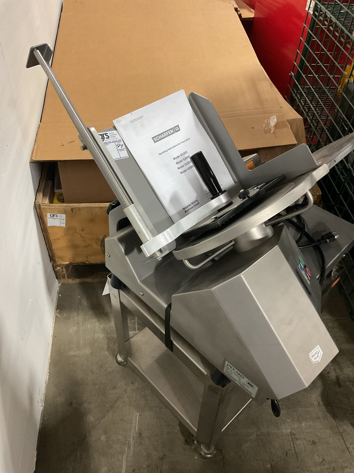 SCHARFEN JACCARD FOOD SLICER G330DWT - NEW