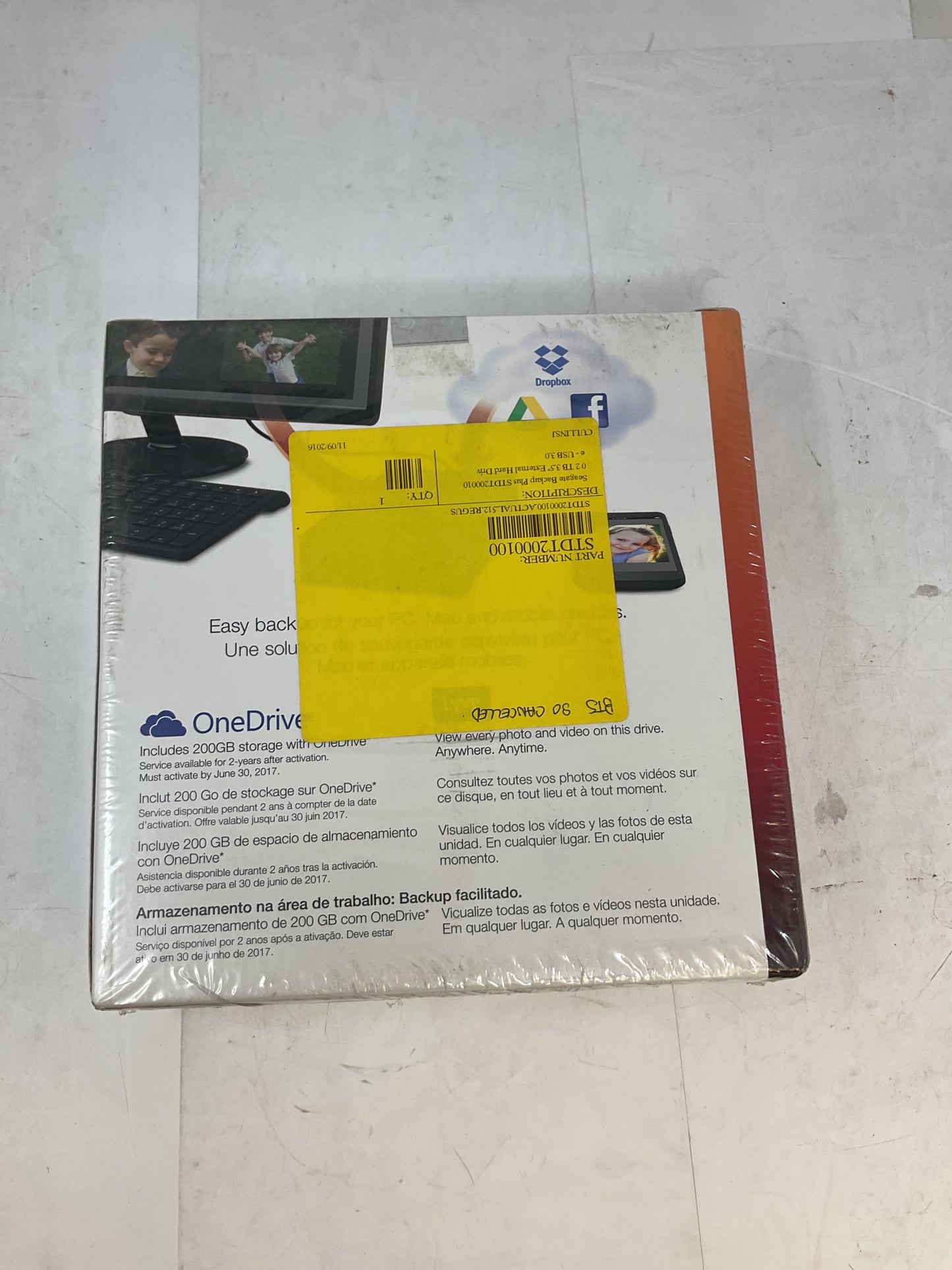 SEAGATE BACKUP PLUS 2TB DESKTOP STORAGE  STDT2000100 - NEW