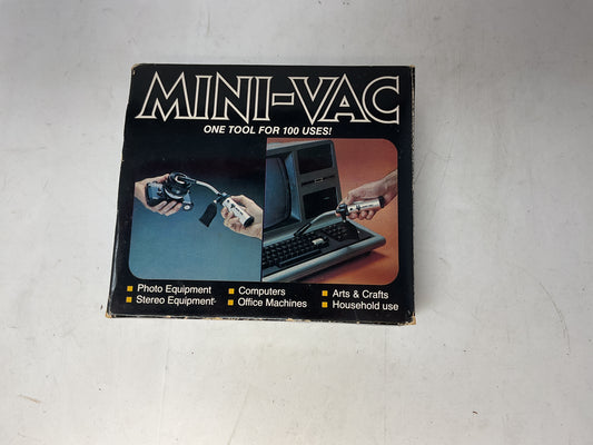 MINI-VAC MICRO CLEANING VACUUM COMPUTERS MODELS ELECTRONICS VINTAGE - NIB