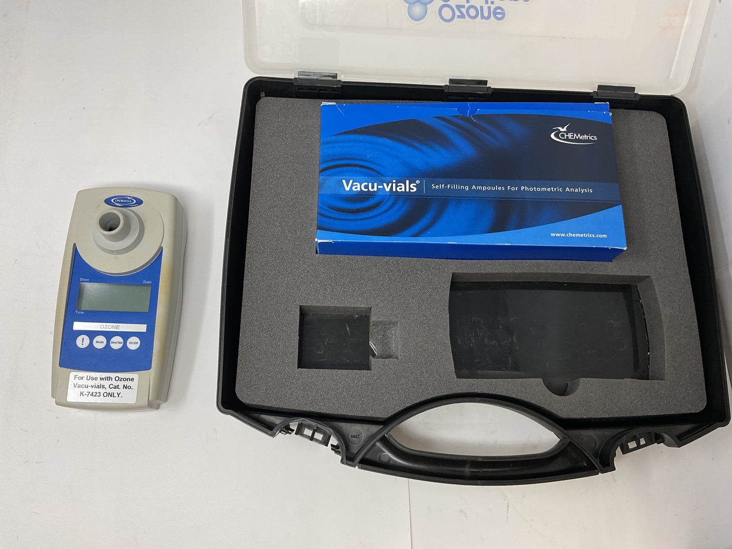 CHEMETRICS OZONE SAM I-2019 WATER ANALYSIS READER +CASE -PREOWNED