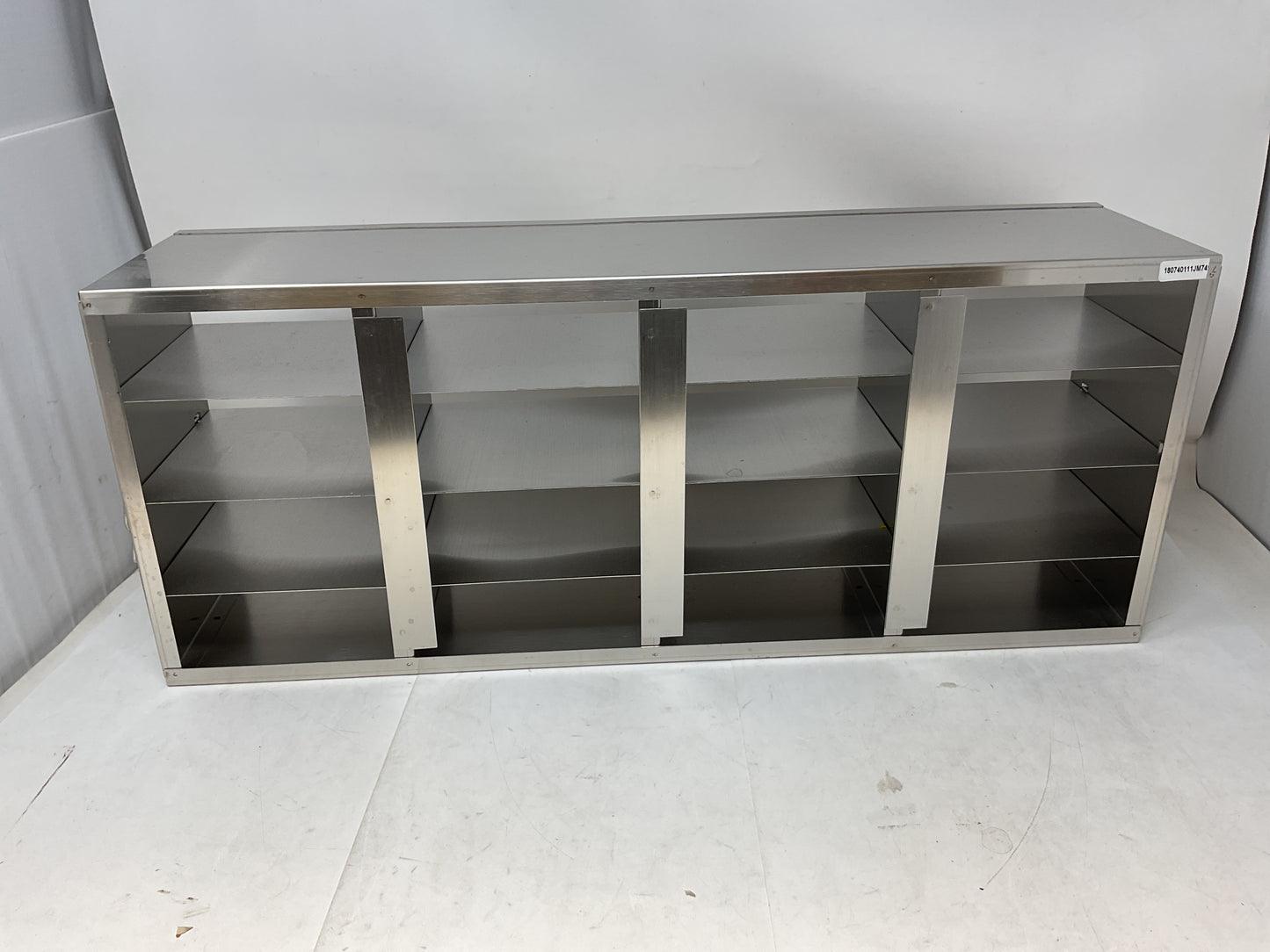 MIDSCI STAINLESS STEEL FREEZER INVENTORY RACKSOLID 16 BAY - PREOWNED